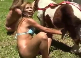 Women with hot bodies need horse or pony cock