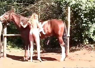 Bestiality banging with a cute stripper