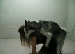 Young coed destroyed by a dog