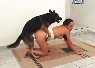 Perfect dog bestiality XXX with wife